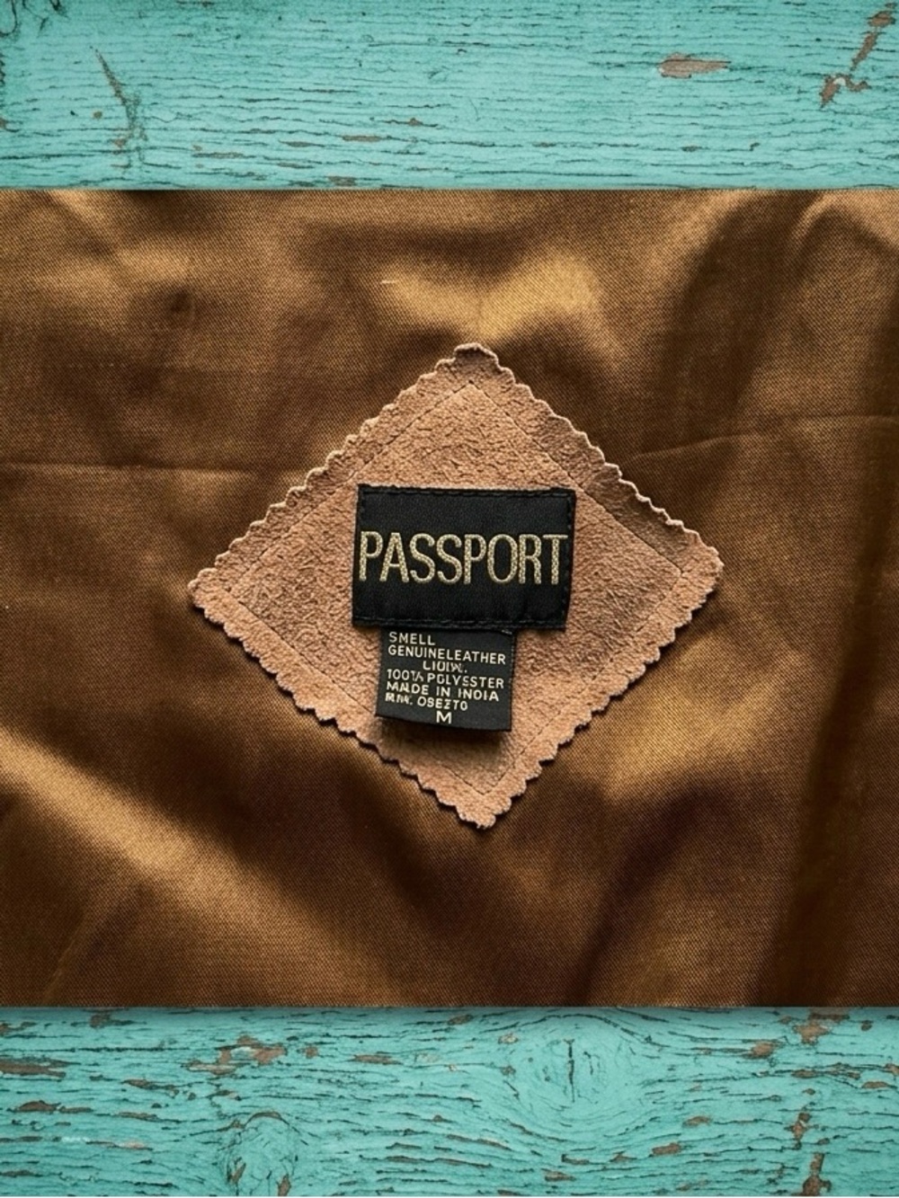 PASSPORT Vintage Genuine Suede Leather Fringe Western Vest M - Picture 4 of 10
